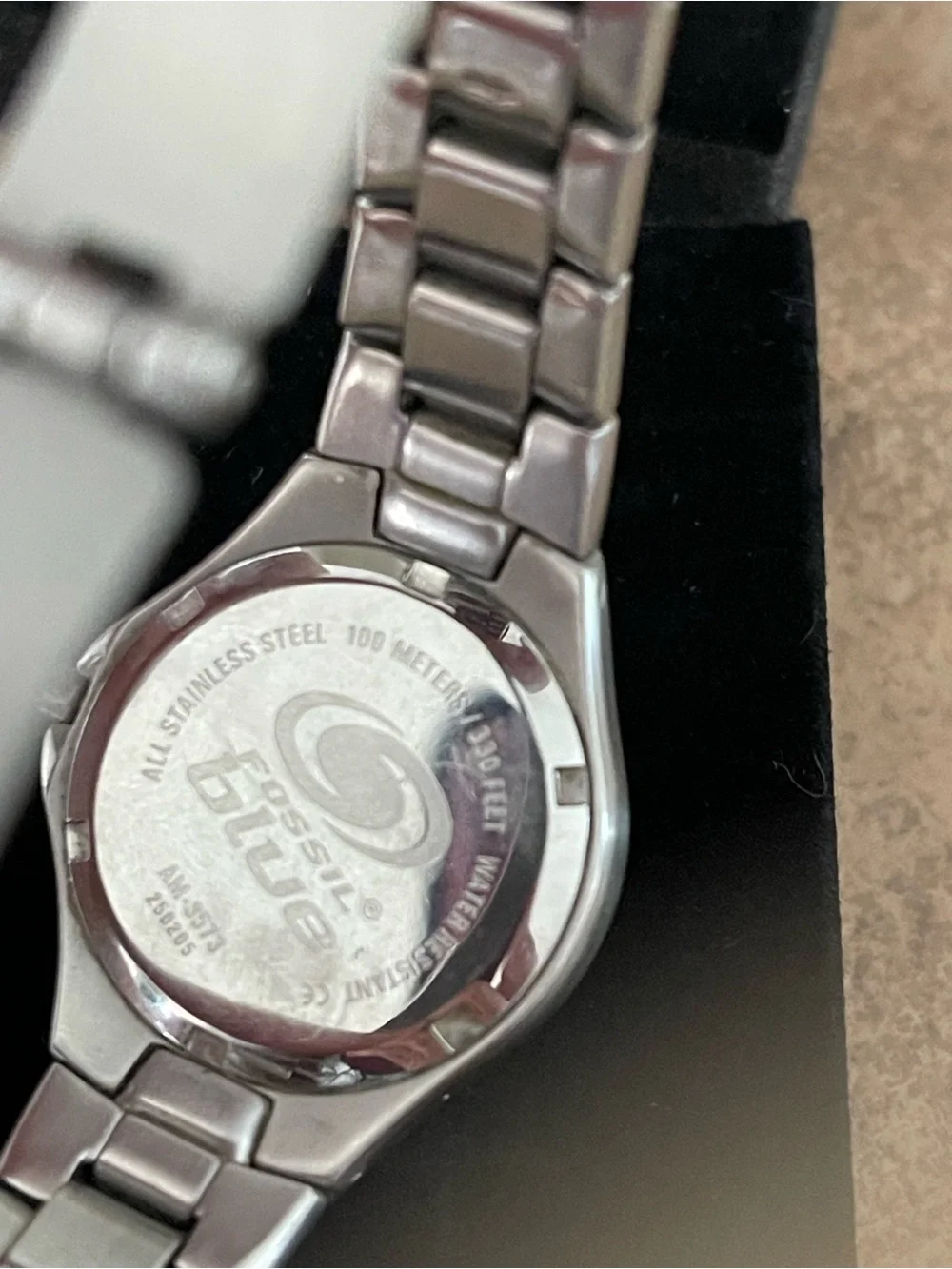 Fossil Blue Women's Silver Stainless Steel Bracelet Watch - Stainless Steel